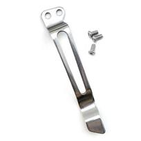 Stainless Steel Folding Cutter Pocket Clip with 3 Screw For Carry Replacement Repair Part Durability Tool Accessory