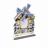 Christmas Wooden Rotating Photo Decoration for Holiday Home Display One Size