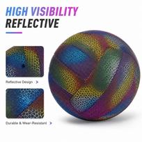 in the Dark Reflective Volleyball for Night Games and Outdoor Play One Size