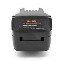 MIL28MIL Battery Adapter for Milwaukee M28 V28 Li-ion Batteries Converting To for Milwaukee M-18 18V Lithium Battery Power Tools