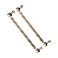 Front Steering Tie Rod Assembly Pair, 330mm M12 Adjustable Linkage Rod Set with Ball Joint Ends for 250cc Go Kart Replacement Repair Part 1