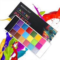 Face Body Oil Paint Painting,20 Colors Face Paint Non-toxic Kids Flash Tattoo Paint with Brush Halloween CosplayArtistic Makeup