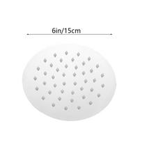 Chrome Finish Wall Mounted High Pressure Top Sprayer Showerhead Rainfall Bathroom Accessories 6inch-Round