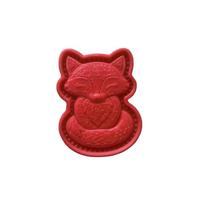1PC Plastic Mini Pie Mold Reusable Hand Press Maker Mold New Fall Baking Mold  Kitchen Baking Tool Fox red