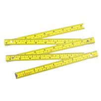 Portable Wooden Folding Ruler 2M Extended Plastic Ruler Dual Sided Metric Scale Measuring Tool Woodworking