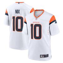 Denver Broncos 10 Nix Football Jersey Mens Vintage Game Uniform Multiple Sizes Men's 2nd White In Stock