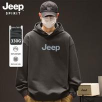 JEEP SPIRIT Vyriškas kasdienis gobtuvas 3XL tamsiai pilka spalva