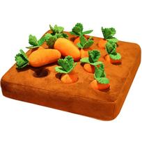 Dog Toys Snuffle Mat Pet Plush Carrot Toy Mat Plush Vegetable Field Pull Radish Carrot Dog Interactive Toys Pet Stress Relief