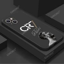 Best-selling football model: CR7 star phone case, iPhone 17 matte silicone, Apple 16 Pro protective case iphone12ProMax