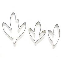 Fondant Torto Dekoravimo Nerūdijančio Plieno Įrankiai Bijūno Gėlės Lapai Pjaustytuvų Rinkinys Silver One Size white