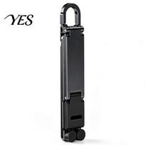 Easy Carry Phone Holder Mini Foldable Stand Keychain, Portable Cell for Desk, Pocket Home Office Travel juoda