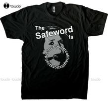 Bdsm Safeword Unisexs TShirt Humorous Ball Gag Safe Word Bdsm Shirt FunnyShirts For UnisexFashion Tshirt Summer New Popular 4XL gray
