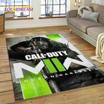 Call of Duty Karinis žaidimas Žaidėjas COD Kilimas kilimėlis Miegamojo svetainės Namų sofos dekoravimui, Vaikų žaidimų didelis dekoras Grindų kilimėlis Dovana 40x60cm( 15x23in )
