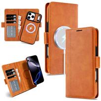 2 in 1 Magsafe Wallet Case For iPhone 17 Promax Air 16 Pro Max 15 Plus 14 13 12 iphone17 Cards Slot Leather Flip Phone Cover iPhone17 Pro