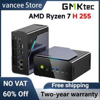 GMKtec K12 Mini PC AMD Ryzen™ 7 H 255 Dual DDR5 5600MT/s  3*SSD PCIe4.0 WiFi 6 BT 5.2 Dual 2.5G LAN OCulink Desktop Computer