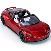1/24 Tesla Roadster Kabrioletas Lydinio Sportinio Automobilio Modelis Metalinis Liejimo Žaislas Koncepcinio Automobilio Modelis Garso ir Šviesos Simuliacija Vaikų Dovana raudona