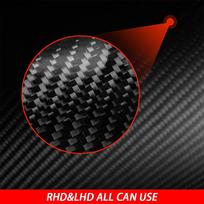 For Nissan Navara NP300 D23 2014-2024 Carbon Fiber Rear Bumper Tailgate Panel Cover Car Accessories Interior Decoration Sticker black