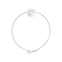 Bracelet - LOVA LOLA VAN DER KEEN - Heart - Genuine SWAROVSKI Crystal - Solid 925 Sterling Silver - 18 cm white