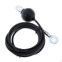6 Diameter. Steel Cable Gym Equipment, Folding, Pulley Fixed 2M black