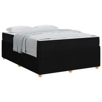 vidaXL Lovos rėmas Juoda 140 x 200 cm audinys