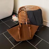Big bag new trendy versatile tote bag first layer soft cowhide portable wing bag large capacity pass ruda