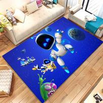 Funny Game A-ASTRO BOT Cartoon Soft Non-Slip Large Area Rug for Living Room,Bedroom Playroom Carpet Mat for Sofa,Home Decor Gift 40cmx60cm white
