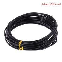 Aluminum Bonsai Wire 1/1.5/2/2.5/3mm Garden Accessories Black Bonsai Training Wire 3.0mm×5m
