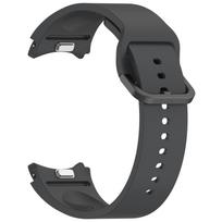 Click Easy To Fit Sport Band For Samsung Galaxy Watch 7 4 44mm/5 Pro 45mm/6 Classic 47mm 43mm/FE 40mm Silicone Strap Accessories black