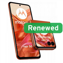 Motorola ATNAUJINTA | A klasės (labai gera būklė) | Razr 50 | 256GB | Spritz Orange | 5G | O | RMOr50-6spo22O