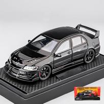 1:32 Mitsubishi Lancer Evolution EVO Devintasis Trasos Dažytas Sportinis Metalo Lydinio Liejamas Modelis Automobilis Namų Madingas Žaislas Ornamentai Šventė gray