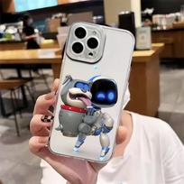 Funny Game A-Astro Bots Phone Case For iPhone 17 16 15 11 12 14 13 Pro Max Mini X XS XR 7 Plus 16E Air Shockproof Soft Cover iPhone 15 Pro white