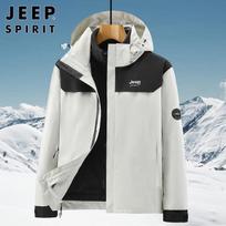 JEEP SPIRIT Men's 3-in-1 Outdoor Jacket M white