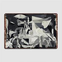 Picasso Guernica Plakatas Metalinė Plokštelė Kino Salė Svetainė Kino Salė Pritaikyti Garažo Dekoracija Skardinis Ženklas Plakatas 40x30cm