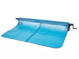 Intex Saulės plėvelės vyniotuvas karkasiniams baseinams 274-488 cm, lengvai surenkamas, patvari konstrukcija, baseino priedas, saulės dangos vyniotuvas, baseino priežiūros įrankis