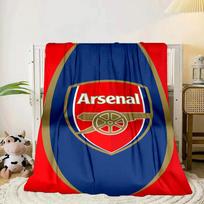 Arsenal Football Club Crest Portable Blanket/Soft Blanket Bedding Blanket Suitable for Travel Camping Living Rooms Offices Sofas Fan Gifts 130x150cm