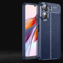 For Poco C65 Case Cover Xiaomi Poco C65 Cover Capas New Shockproof Armor Phone Bumper Back TPU Soft Leather For Fundas Poco C65 For Poco C65 tamsiai mėlyna spalva