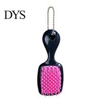 Scalp Massage Brush with Ball Chain Mini Hair Keychain Pendant, Bead Chain, Plastic Styling Charm for Backpacks Handbags Ornament juoda