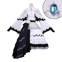Yuki Tsukishiro Cosplay Costume Women Halloween Cosplay Costume Dress one size black