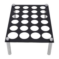 Chess Piece Holder for DIY Silicone Mold Acrylic 24 Holes Chess Piece Casting Holder Stand for Making Game Kit gray