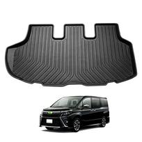 CARVANTA Luggage Mat Trunk Mat for Voxy Noah 80 TPE 3D for Early and Late Cargo 3D Luggage Raised Stain Interior Custom Protective Easy Black Series, juoda