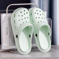 Trendy EVA Potato Clogs - Thick Sole Anti-Slip Hole Shoes, Soft Comfortable Summer Sandals for Men & Women 39 žalia