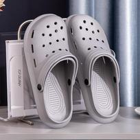 Trendy EVA Potato Clogs - Thick Sole Anti-Slip Hole Shoes, Soft Comfortable Summer Sandals for Men & Women 43 gray