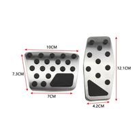 Car Pedals for Jeep Compass 2017 - 2022 Renegade 2015 - 2022 Pads Gas Brake Accelerator Rest Pedal Cover Interior Accessories