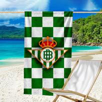 Football Betis Crest Design Beach Towel - Soft, Absorbent Microfiber, Lightweight, Ideal for The Beach, Parties, Travel, Camping fan gifts 80cmx160cm(31x63inch)