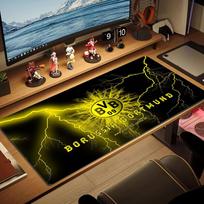 Borussia Dortmund Color Mouse Pad Large Gaming Table Cushion Non-slip Laptop Tablet Big Mousepad XXL Mat Mini PC Playmat With Lock edge 30cmx80cm(11.8x31.5inch)