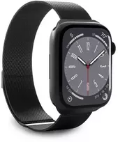 Puro Milanese išmaniojo laikrodžio dirželis skirtas Apple Watch (38/40/41 mm) | Nerūdijantis plienas | juodas
