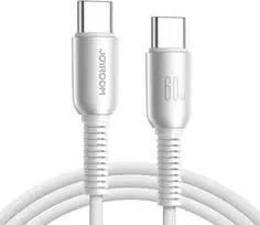 Joyroom S-A51 Cutting-Edge serijos duomenų perdavimo ir įkrovimo kabelis | USB-C į USB-C | 60W | 1,2 m | pilkas