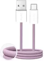 Puro Fabrik 2.0 duomenų perdavimo ir įkrovimo kabelis | USB-A į USB-C | 10 W | 1,5 m | rožinė