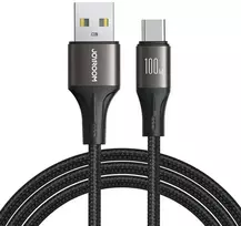 Joyroom SA25-AC6 duomenų perdavimo ir įkrovimo kabelis | USB-A į USB-C | 100 W | 1,2 m | juodas