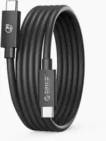 Orico TBZ5 duomenų perdavimo ir įkrovimo kabelis | USB-C į USB-C | 240W | Thunderbolt 5 | 1 m | juodas